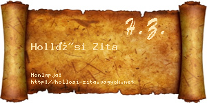 Hollósi Zita névjegykártya